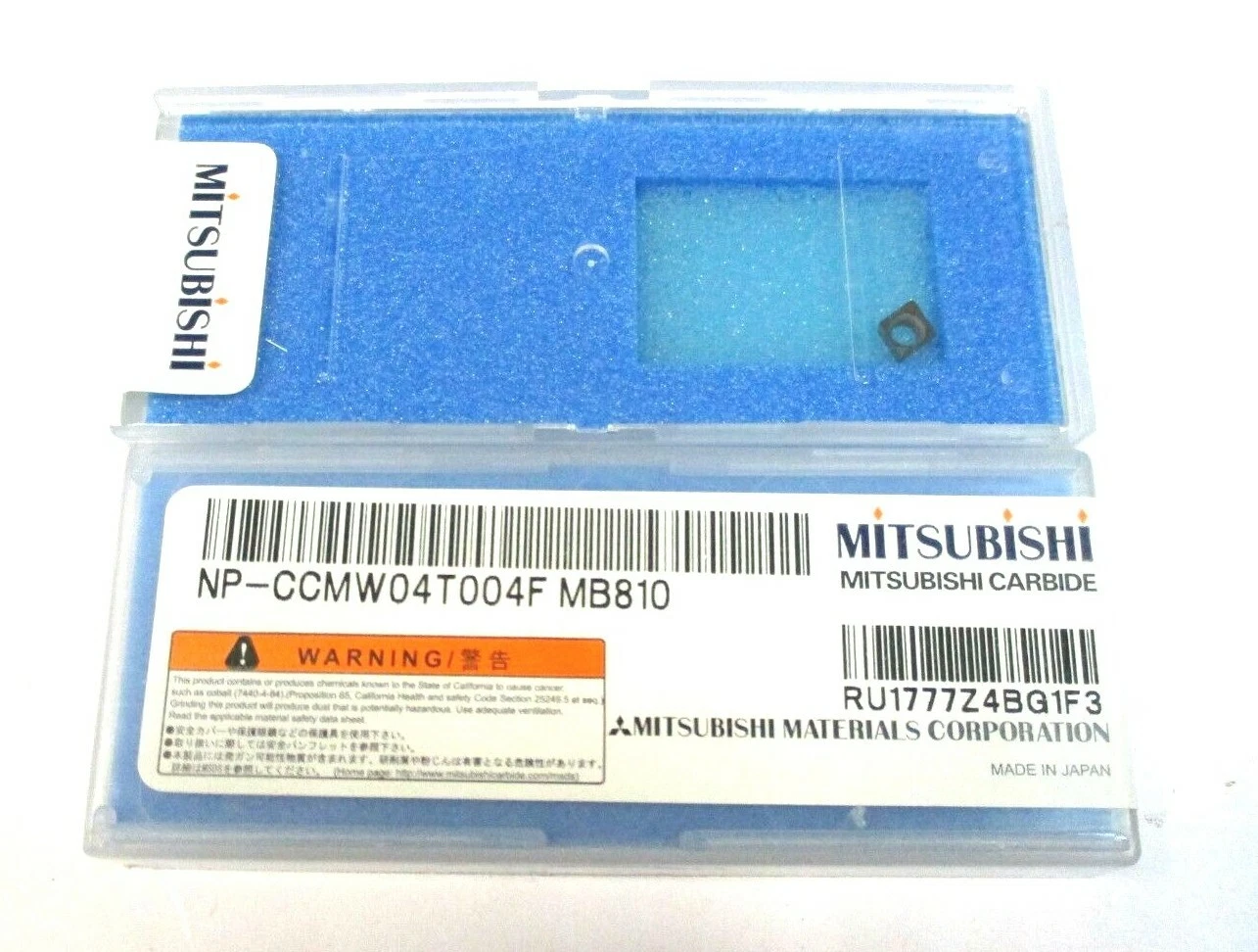 MITSUBISHI CBN Wendeplatte zum Drehen NP- CCMW 04T004F MB810 Neu A5866