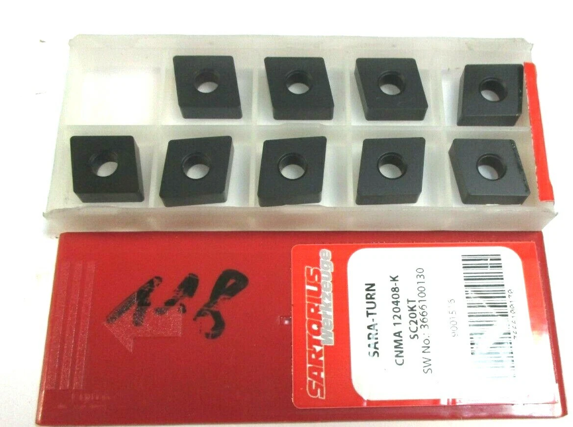 9 SARTORIUS Wendeplatten zum Drehen CNMA 120408 K SC20KT SARA TURN Neu H42587
