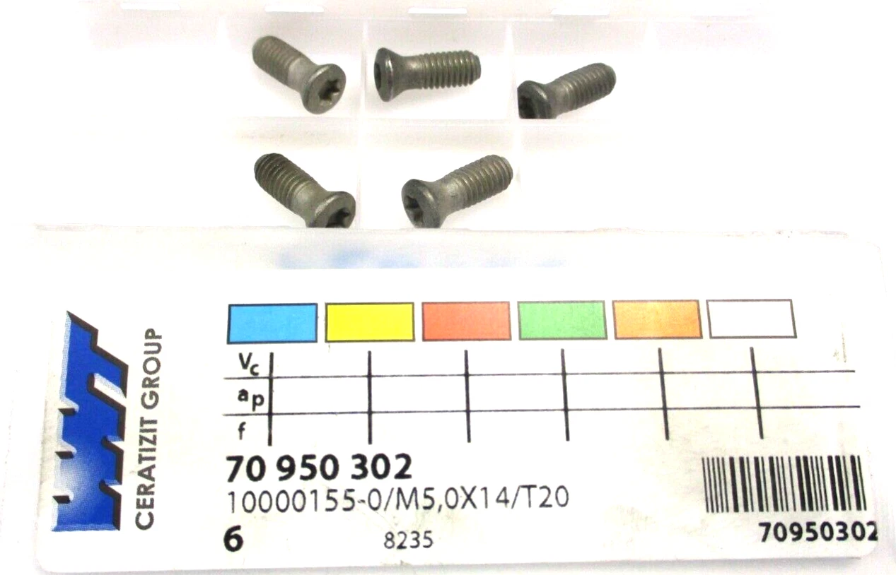 5x WNT Schraube 70 950 302 10000155-0 / M5,x14/T20 Neu D3085