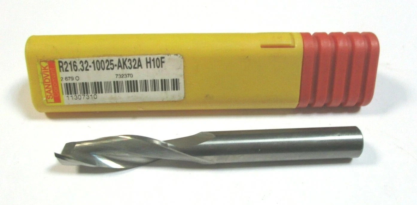 SANDVIK VHM Schaftfräser R216.32-10025-AK32A H10F Ø10 x32x91 / ALU Neu H39061