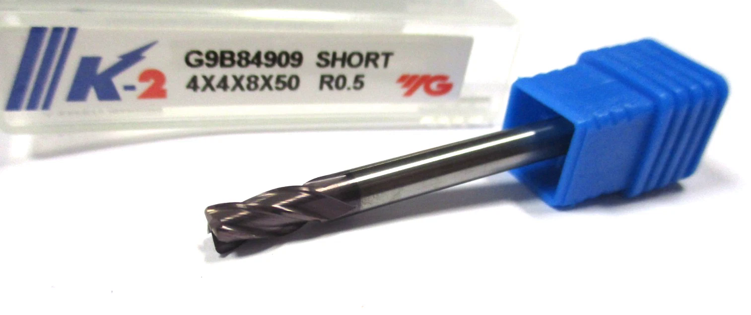 YG VHM Torusfräser Ø4 R0,5 x4x8x50 Z4 SchaftØ4 Neu D7286