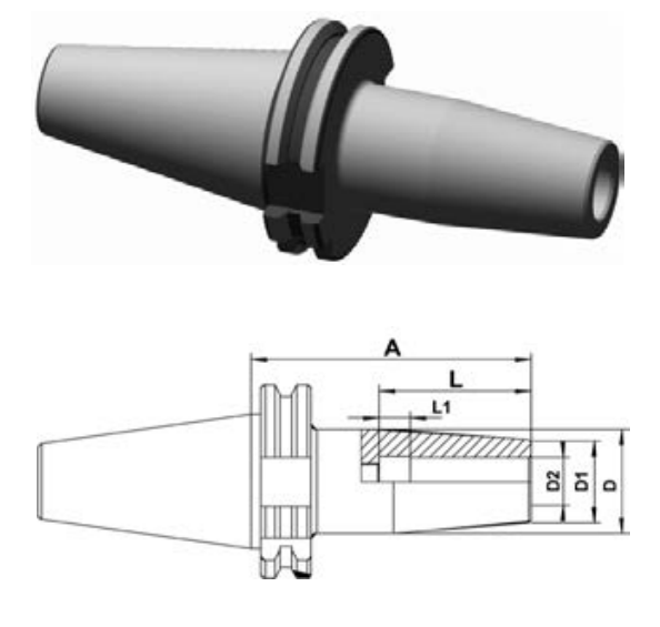 SK40 - Schrumpffutter - DIN 69871 AD/B