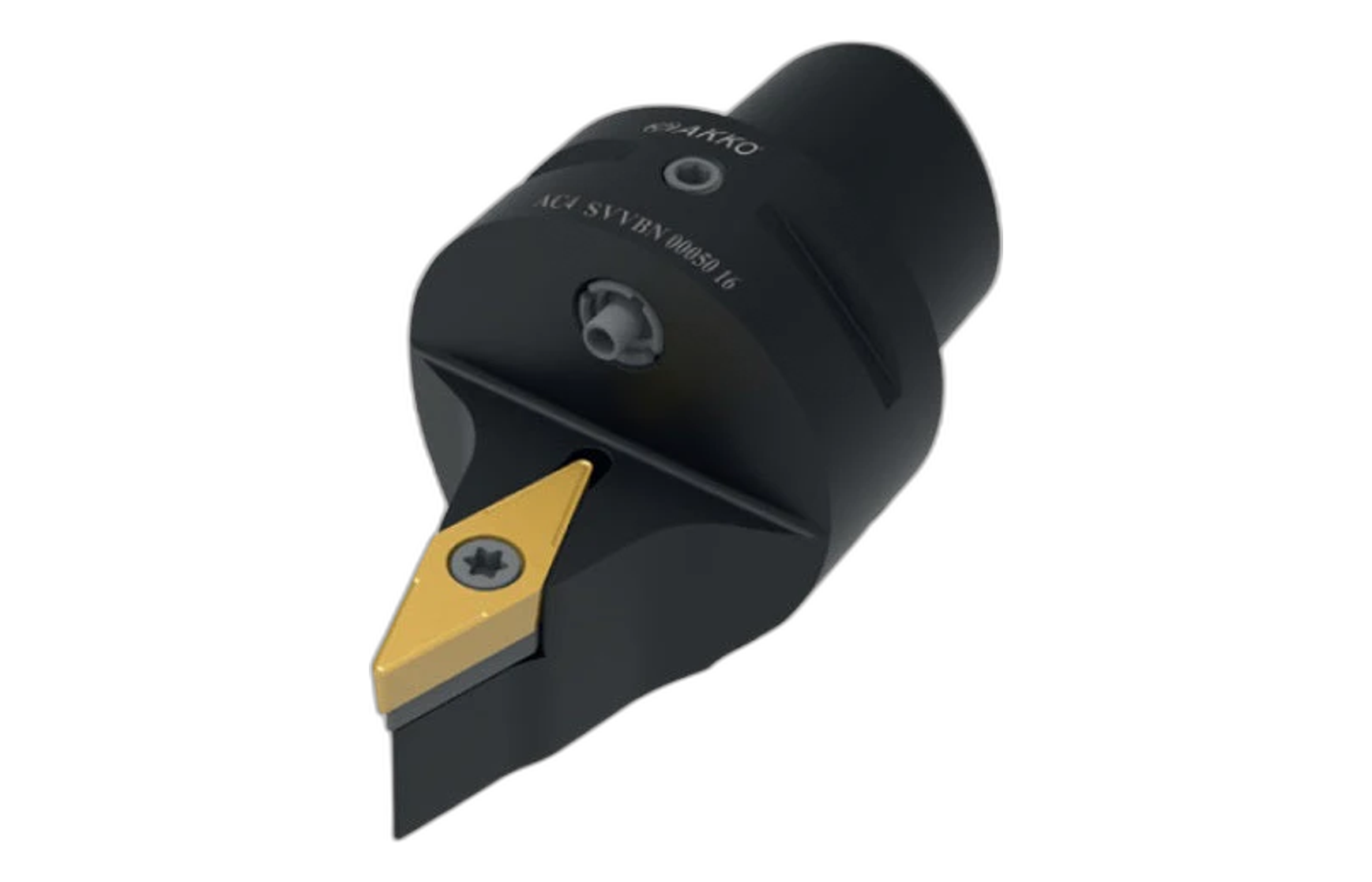 AC4 SVVBN 00050 16 AKKO Monoblock-Drehhalter neutralmit Polygonschaft, Schneidkopf kompatibel mit Capto 4