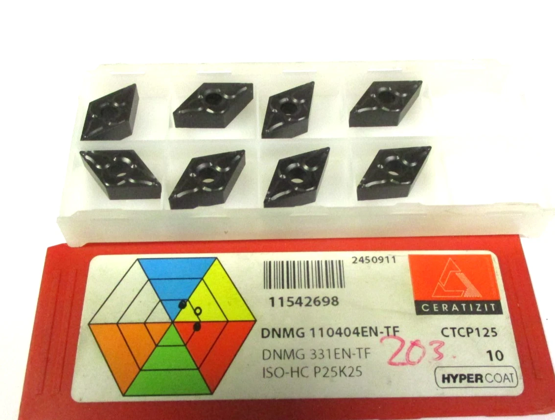 8 CERATIZIT Wendeplatten zum Drehen DNMG 110404 EN-TF CTCP125 P25K25 H60517