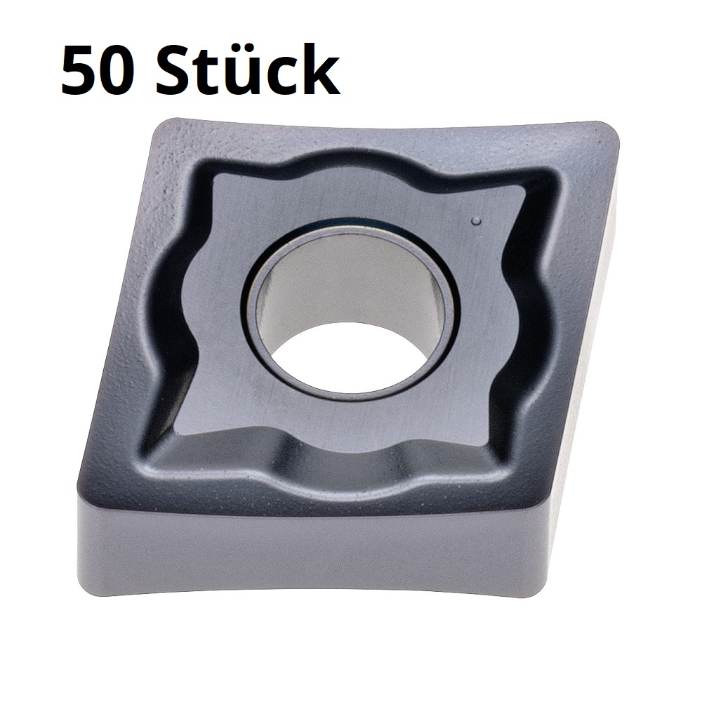 50 x CNMG 1204.. für Stahl, VA, Universal