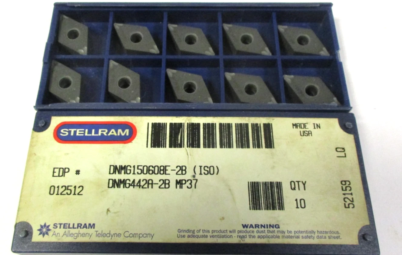 10 STELLRAM Wendeplatten zum Drehen DNMG 150608 E-2B ISO MP37 Neu H59562