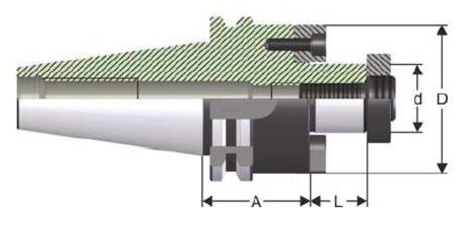 SK40 - Messerkopfaufnahme - DIN 69871 AD SK40 - Messerkopfaufnahme - DIN 69871 AD