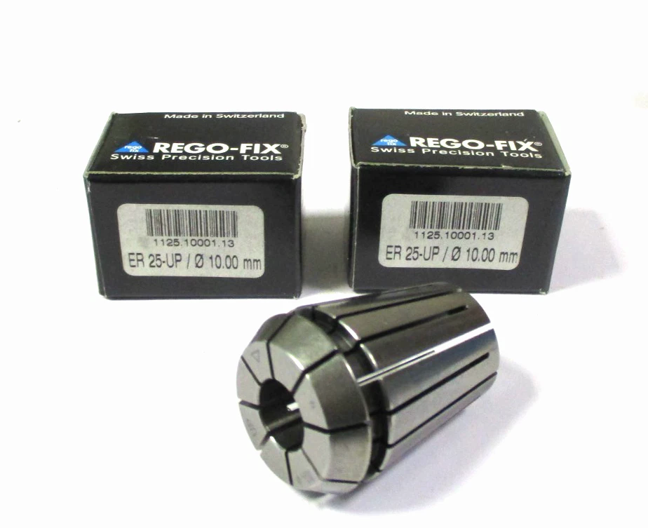 2x REGO-FIX ER25 Spannzange ER25-UP Ø10,00 Neu H62125
