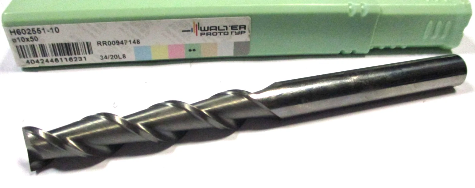 WALTER VHM Schaftfräser Ø10 x50 H602551-10 SchaftØ10 HA Z2 Neu D6667