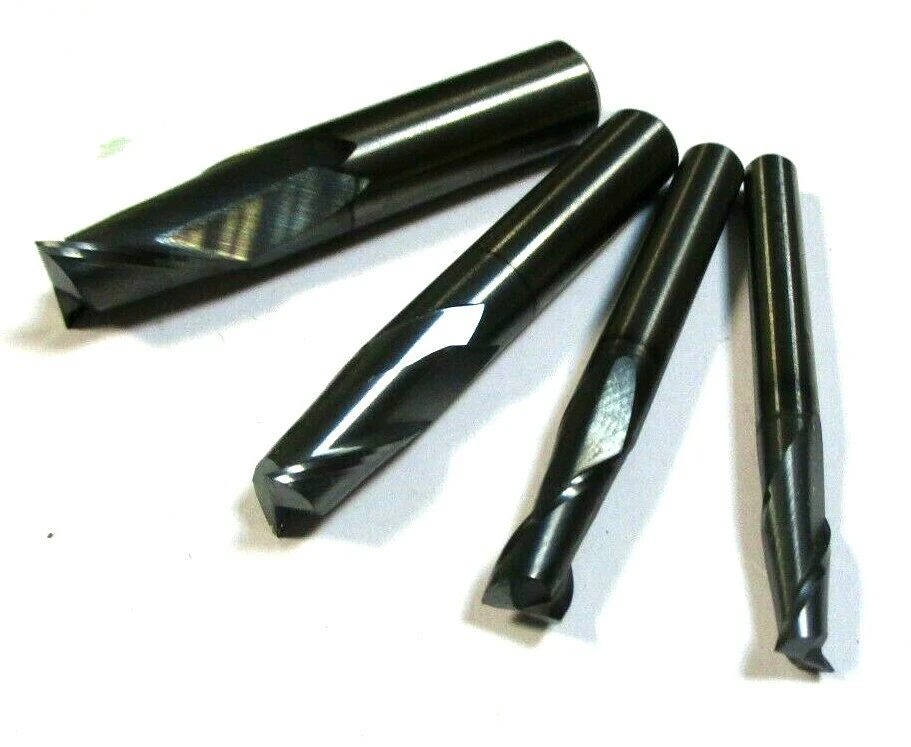 4x M.A.Ford VHM Schaftfräser Bohrnutenfräser Ø5 Ø6 Ø8 Ø10 Neu H37286