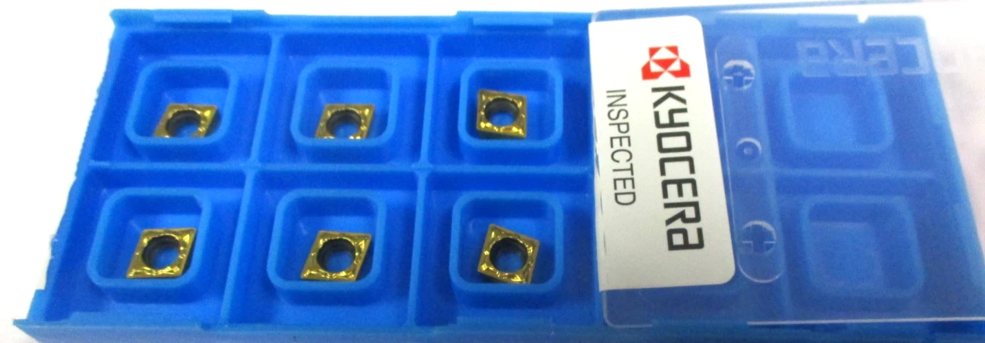 6 KYOCERA Wendeplatten zum Drehen CCMT 060204 PP PV720 Neu H57120