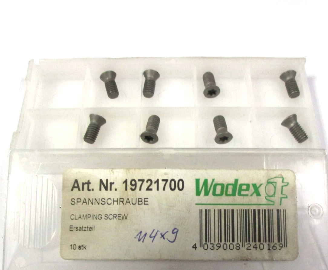 8x WODEX Spannschraube M4 x9 N° 19721700 Schraube Neu H58465