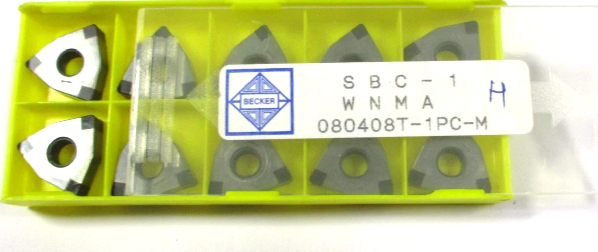 10 BECKER CBN Wendeplatten zum Drehen SBC-1 WNMA 080408 T-1PC-M Neu H62352