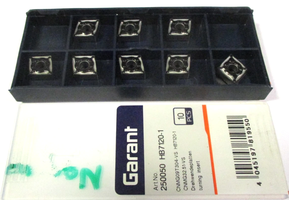 8 GARANT Wendeplatten zum Drehen CNMG 09T304 -VS HB7120-1 Neu H60283
