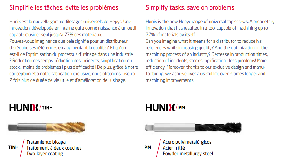 HUNIX Maschinen-Gewindebohrer HSSE-PM DIN 371 - Metrisches Regelgewinde 