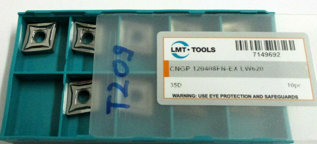 9 LMT Tools Wendeplatten zum Drehen CNGP 120408 FN-EX LW620 Neu H47095