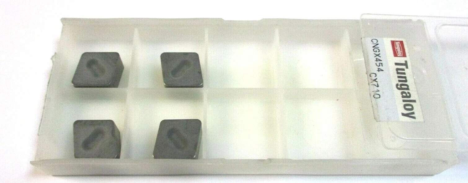 4 TUNGALOY Wendeplatten zum Drehen CNGX 120716 CX710 Neu H61650