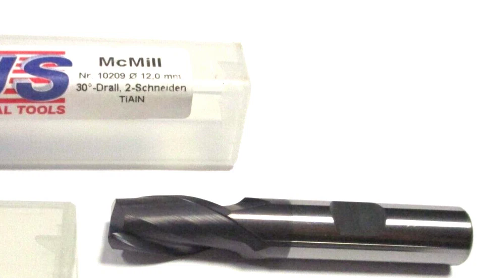 US SPECIAL TOOLS Bohrnutenfräser Schaftfräser VHM Ø12x22x69 30° Z2 TiALN D4892