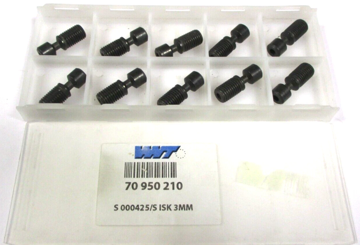 10 WNT Ersatz- Schraube für Drehwerkzeug S 000425/S ISK 3MM Neu H50755