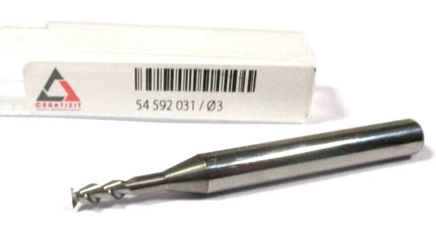 CERATIZIT VHM Schaftfräser für ALU Ø3 x7/13x55 Z2 54 592 031 TH58341