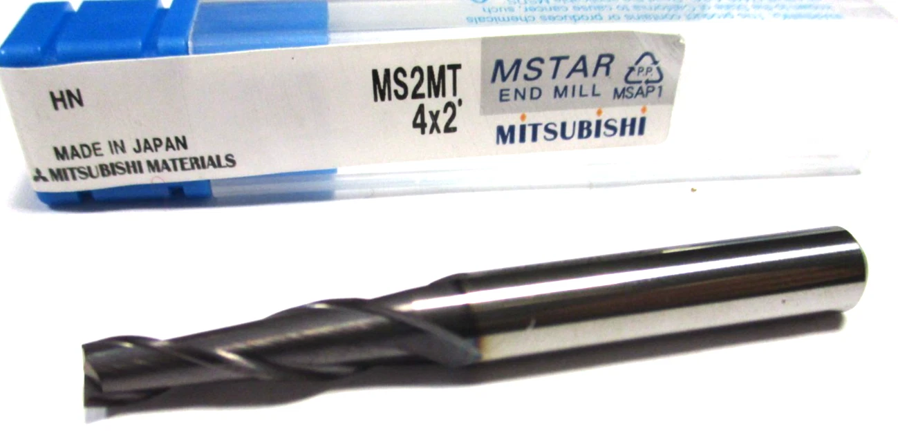 MITSUBISHI VHM Schaftfräser lang MS2MT 4x2' Ø4 x16x50 SchaftØ6 Neu D5707