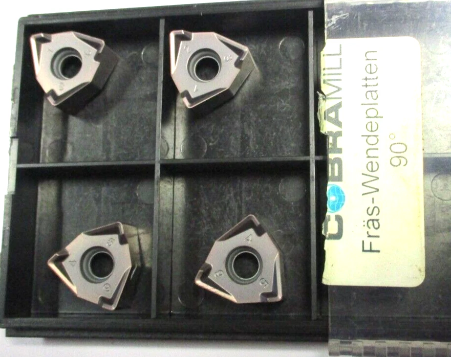 4 COBRAMILL Wendeplatten zum Fräsen WNGX 080608 MM PMK30 90° Neu D5002