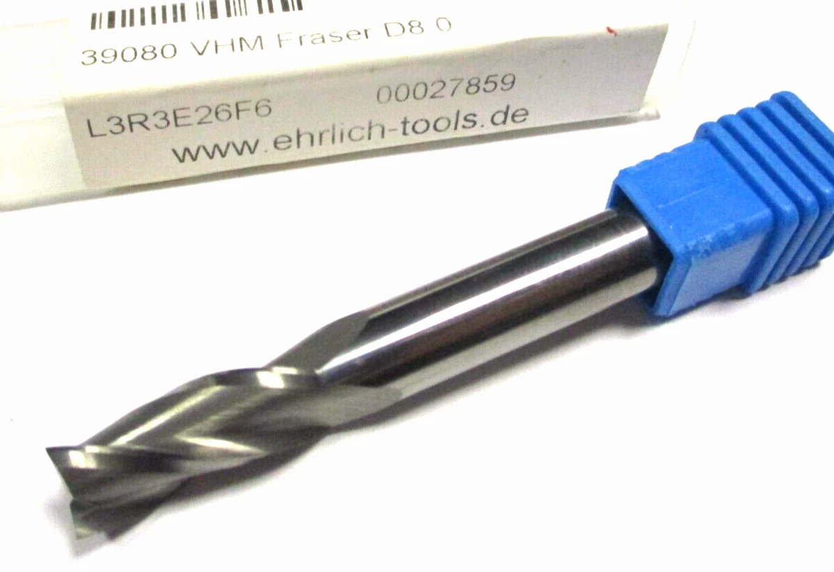 SECO VHM Schaftfräser Ø8 x20x65 D8 Z=3 39080 Neu D3071