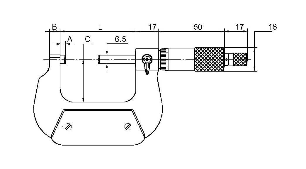 Bügelmessschrauben DIN863 - Antimagnetisch