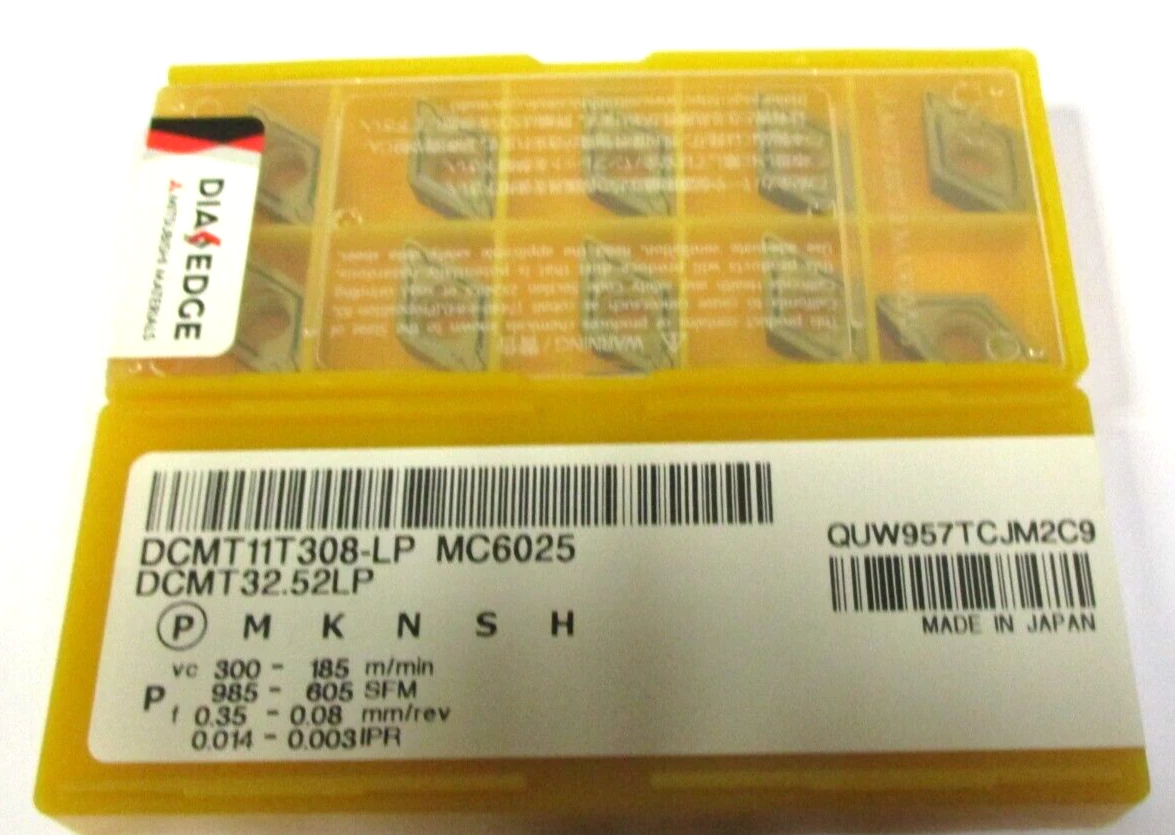 10 MITSUBISHI Wendeplatten zum Drehen DCMT 11T308 -LP MC6025 Neu H52821