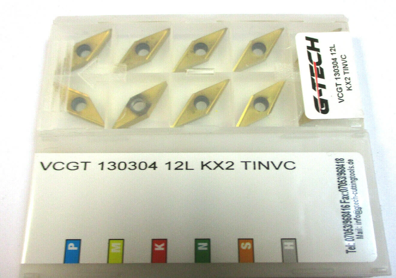 10 G-TECH Wendeplatten zum Drehen VCGT 130304 12L KX2 TINVC Neu H36476