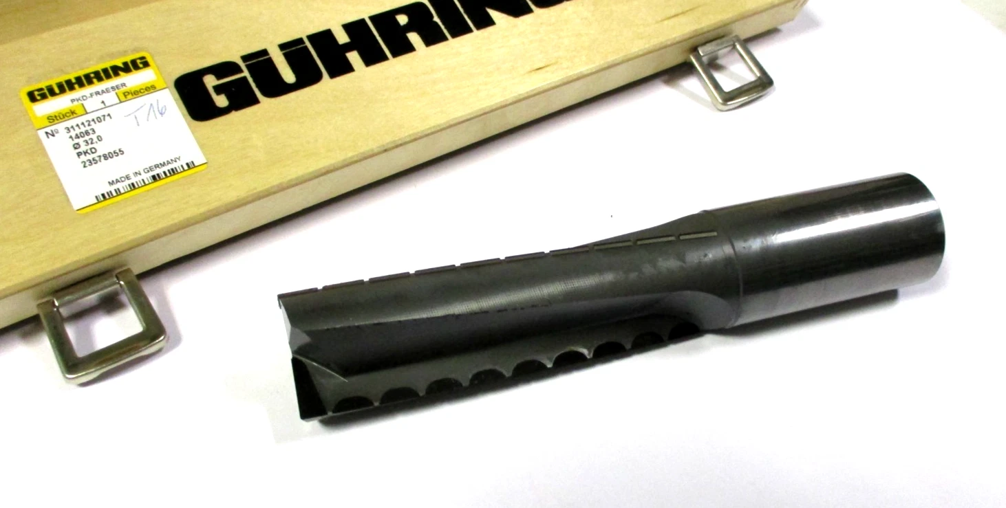 GÜHRING VHM PKD Schaftfräser Ø32 x106/110 x170 Z=3 311121071 Neu H62505