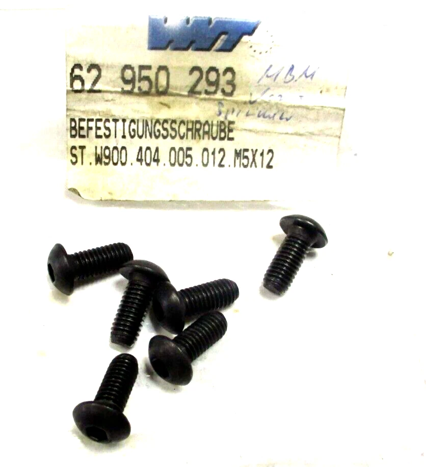 6x WNT Linsen- Schraube für Ausspindelkopf SpinTools 62 950 293 M5x12 Neu D1709