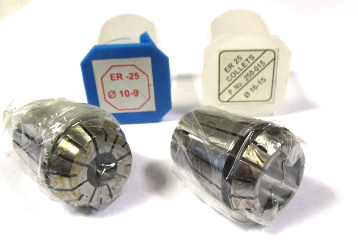 2x Spannzange ER25 Ø 16-15 + Ø 10-9 Marke nicht bekannt Neu H54338