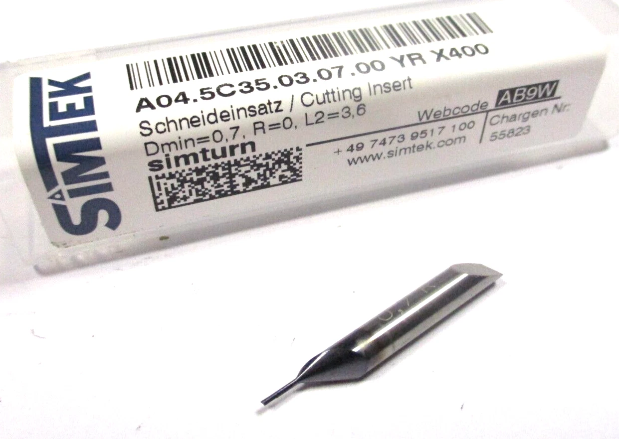 SIMTEK VHM Mini Bohrstange A04.5C35.03.07.00 YR X400 Neu Schneideinsatz D1278