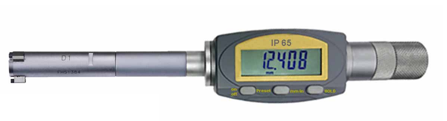 Digital-Dreipunkt-Innen-Messschrauben - IP65 Schutz