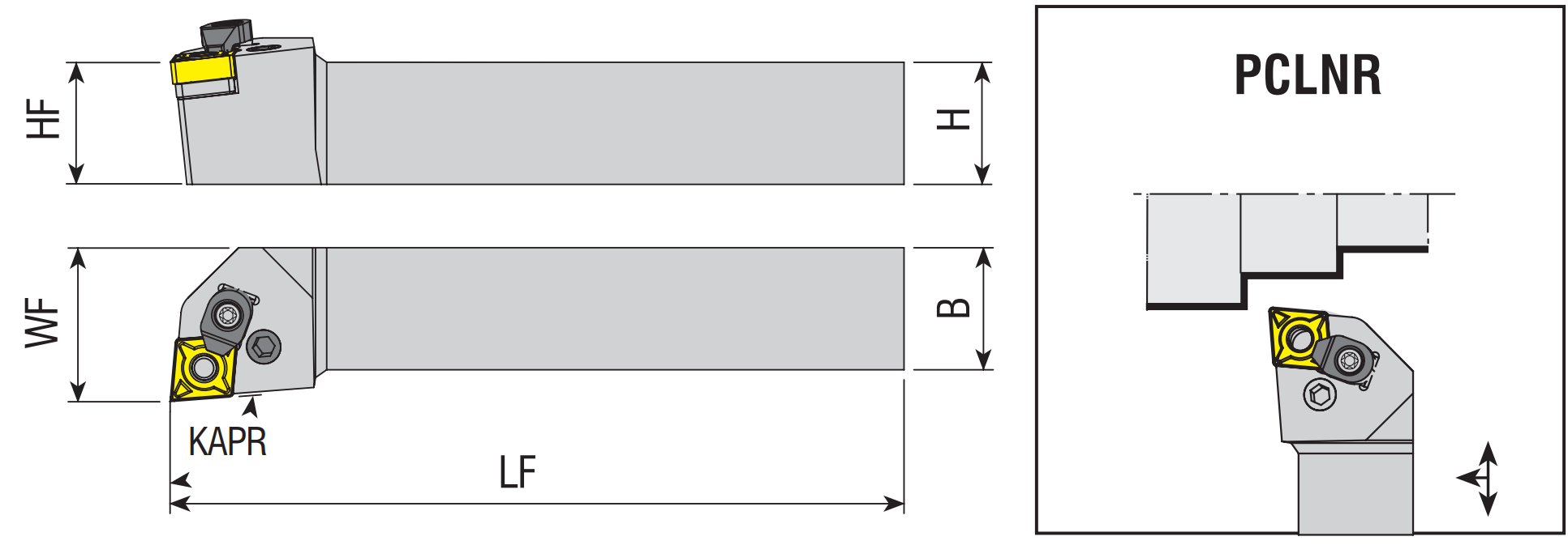 Drehhalter PCLNR / PCLNL