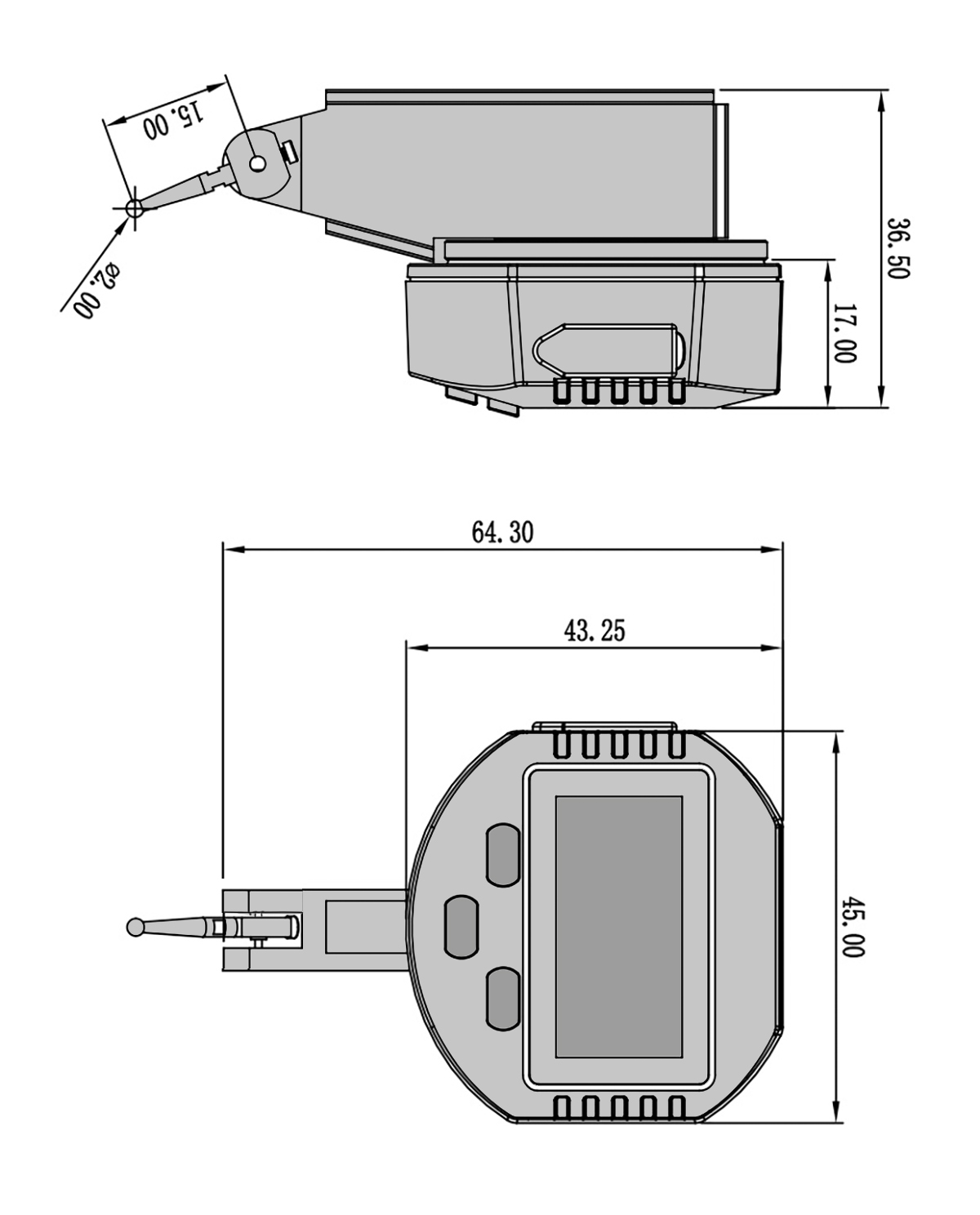 Digital-Fühlhebelmessgerät