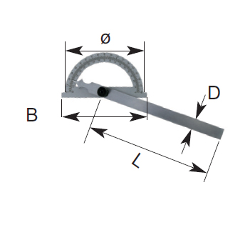 Gradmesser - Stahl - Verstellbare Schiene