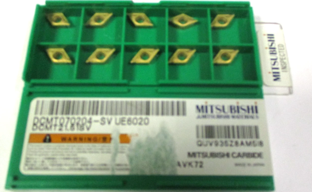 10 MITSUBISHI Wendeplatten zum Drehen DCMT 070204 -SV UE6020 Neu H59607