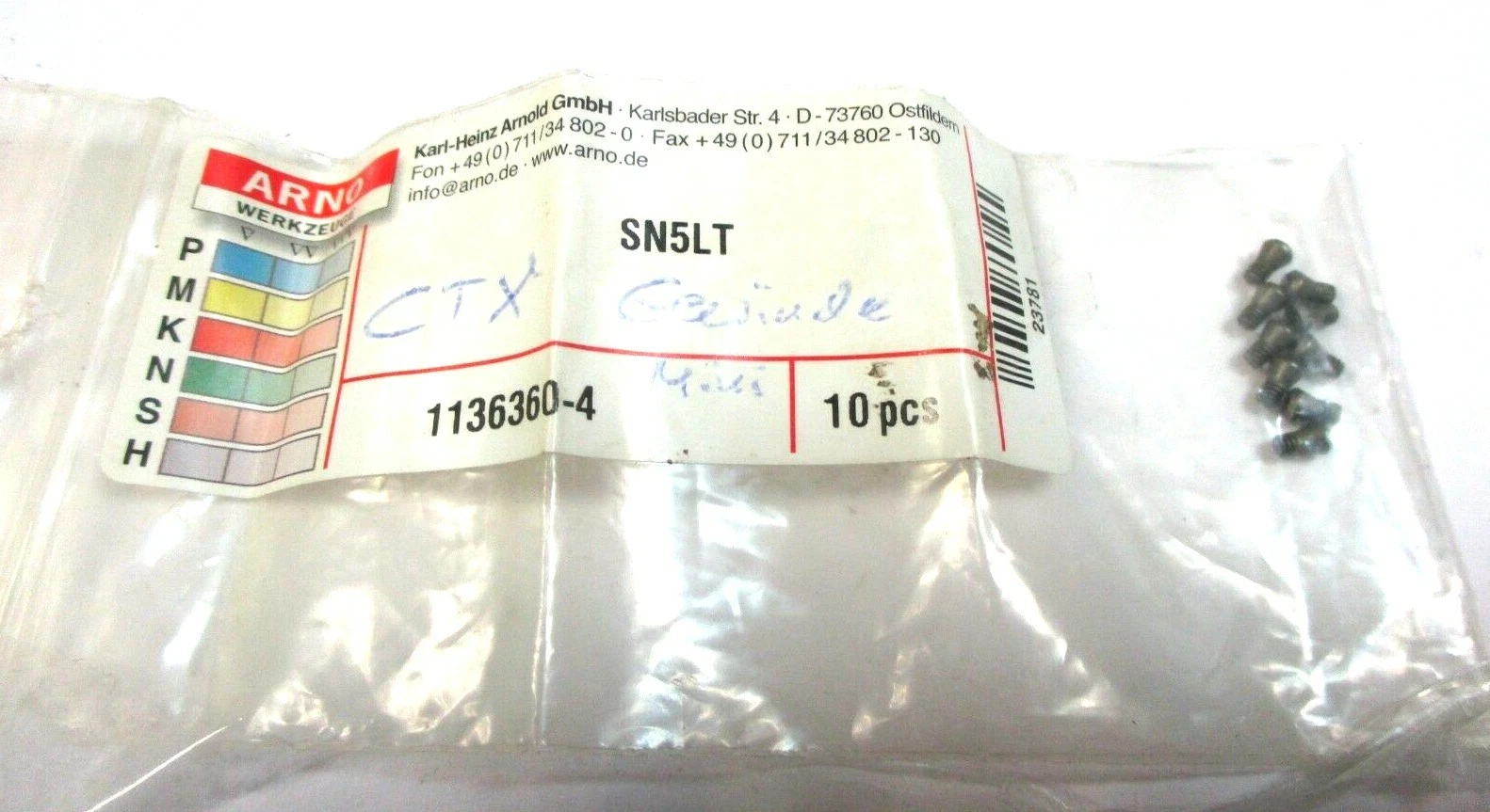 10x ARNO Schraube M2 x 4 SN5LT 1136360-4 Neu H44165