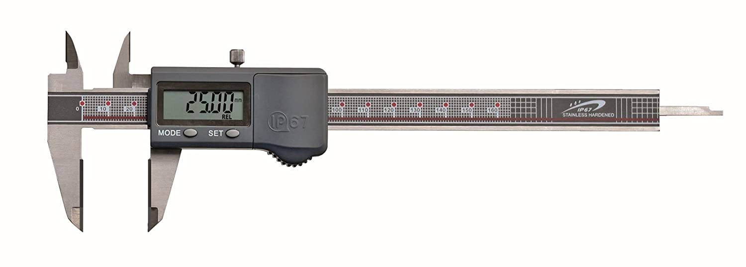 Digital-Taschen-Messschieber - Hartmetall-Messflächen - IP67 Schutz