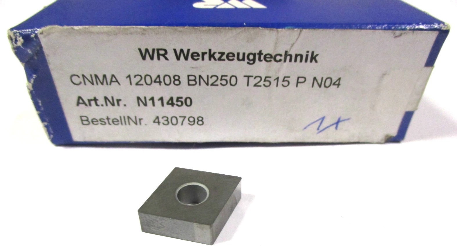 1x WR CBN Wendeplatte zum Drehen CNMA 120408 BN250 Neu H61064