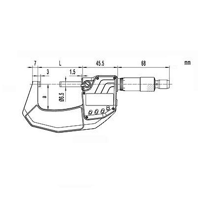 Digital-Bügelmessschraube DIN 863 - IP 65