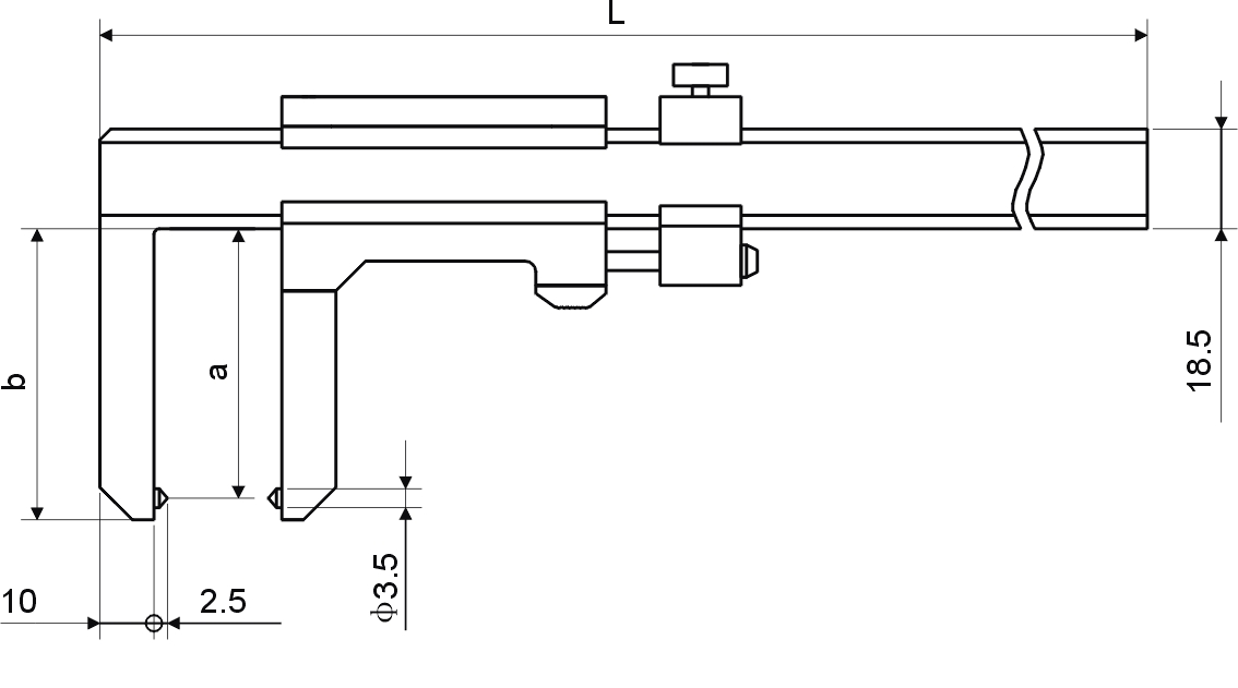 Bremsscheiben-Prüflehre