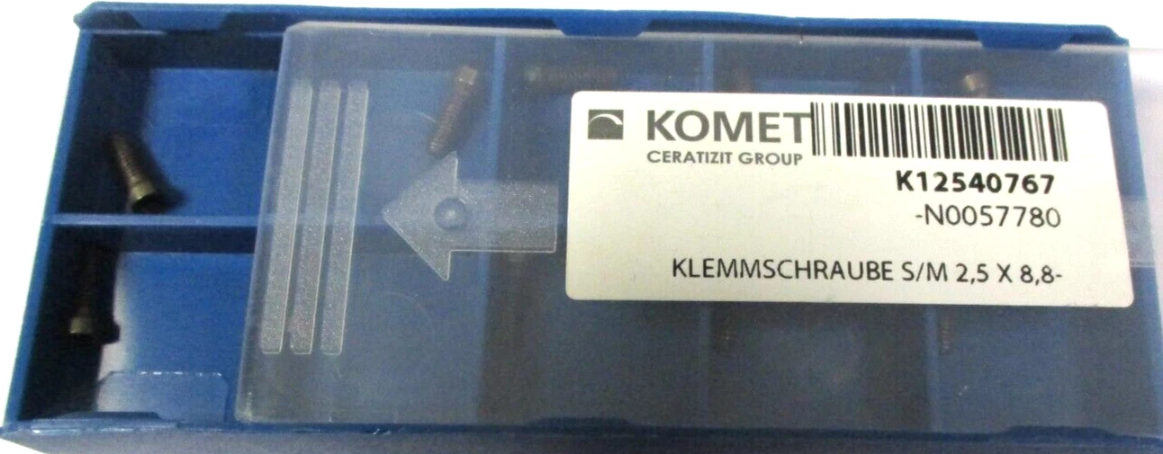 10 Stück KOMET / CERATIZIT Senkschraube Klemmschraube M2,5 x8,8 Schraube H57776