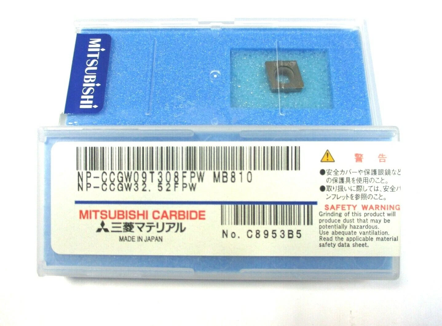 MITSUBISHI CBN Wendeplatte zum Drehen NP- CCGW 09T308 FPW MB810 Neu A5875