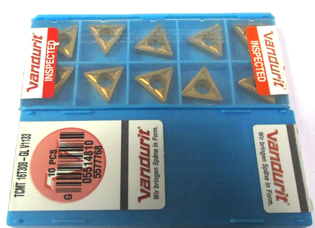 10 VANDURIT Wendeplatten TCMT 16T308 -GL V1133 Neu H51979