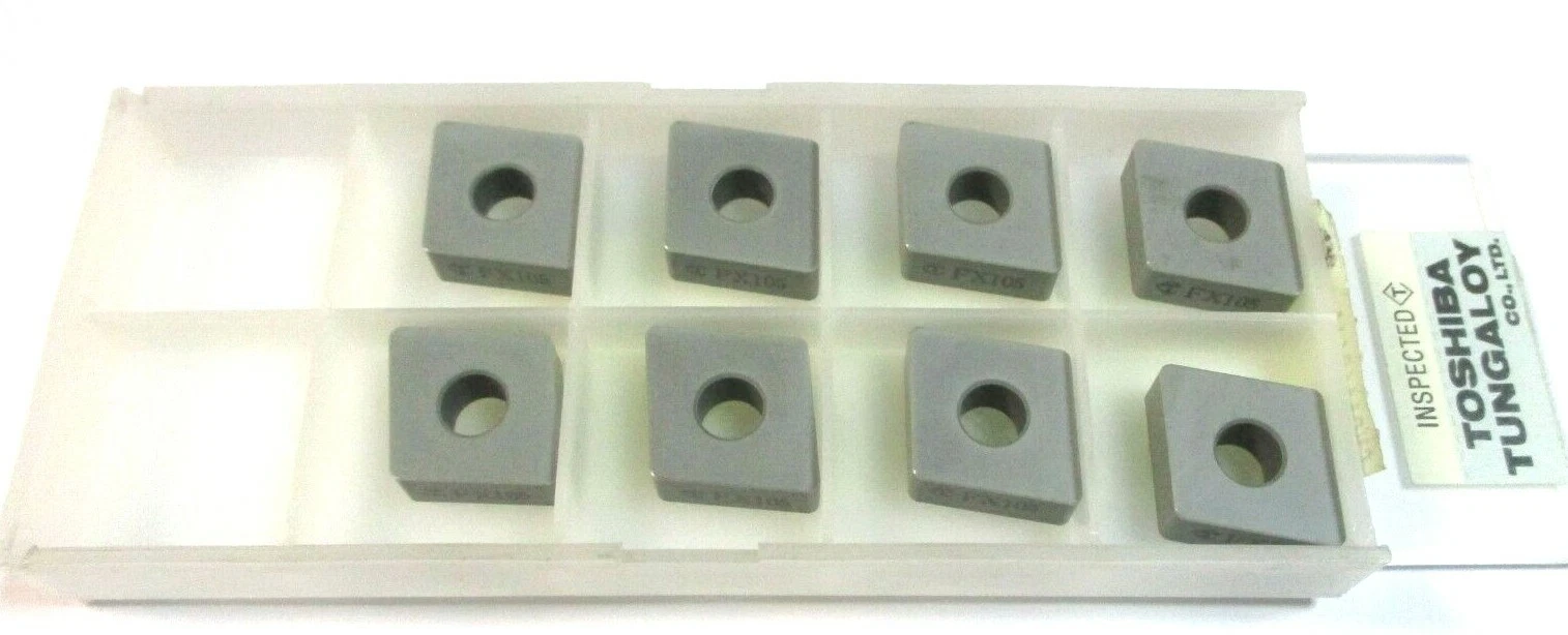 8 TUNGALOY Wendeplatten zum Drehen CNGA 160612 FX105 Neu H61654
