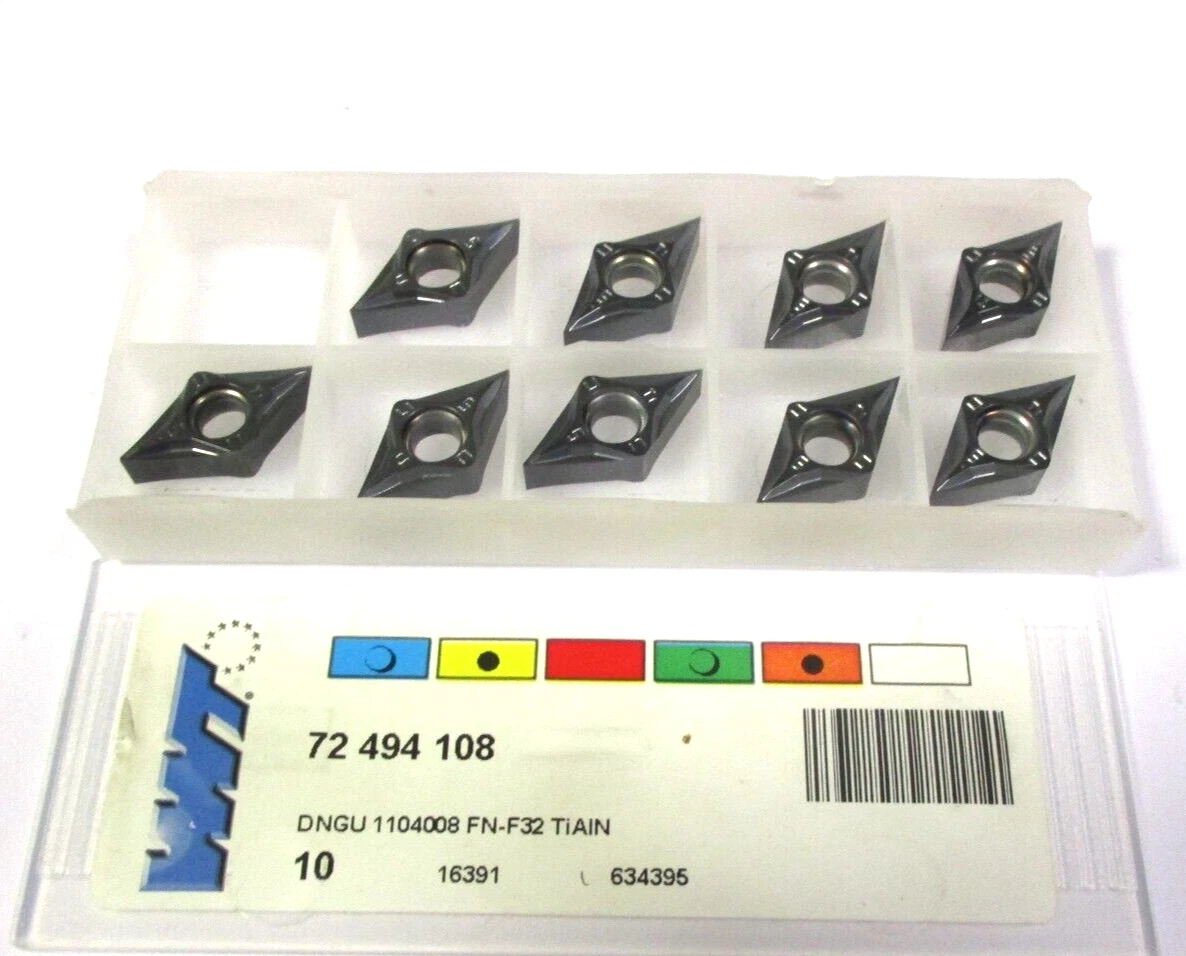 9 WNT Wendeplatten zum Drehen DNGU 1104008 FN-F32 TiALN 72 494 108 Neu H57095