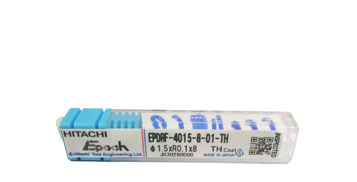 HITACHI VHM Torusfräser Schaftfräser EPDRS-4015-8-01-TH Ø1,5 R0,1x 8 Neu H55410